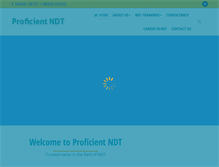 Tablet Screenshot of proficientndt.com